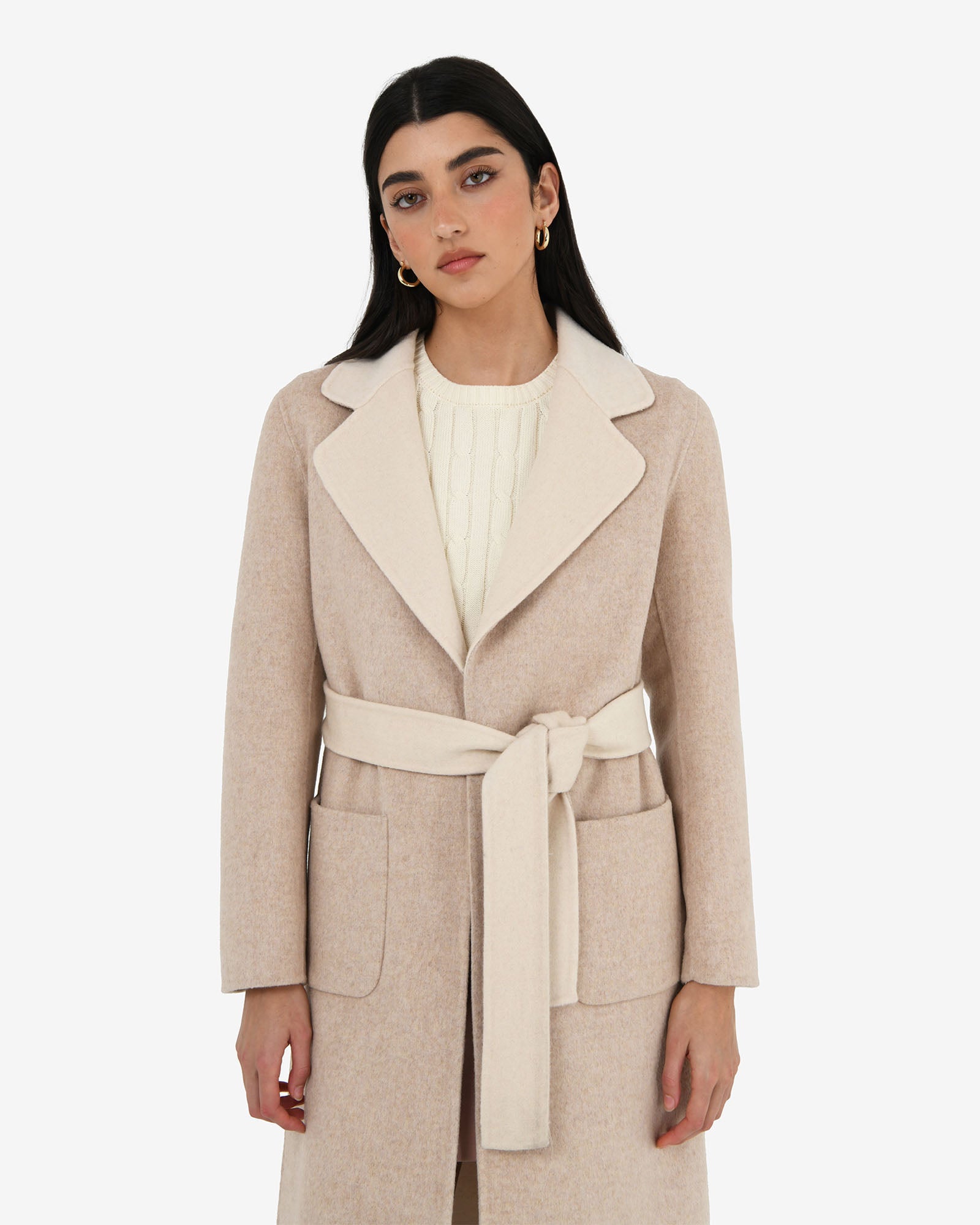Camille Wool Tie Coat