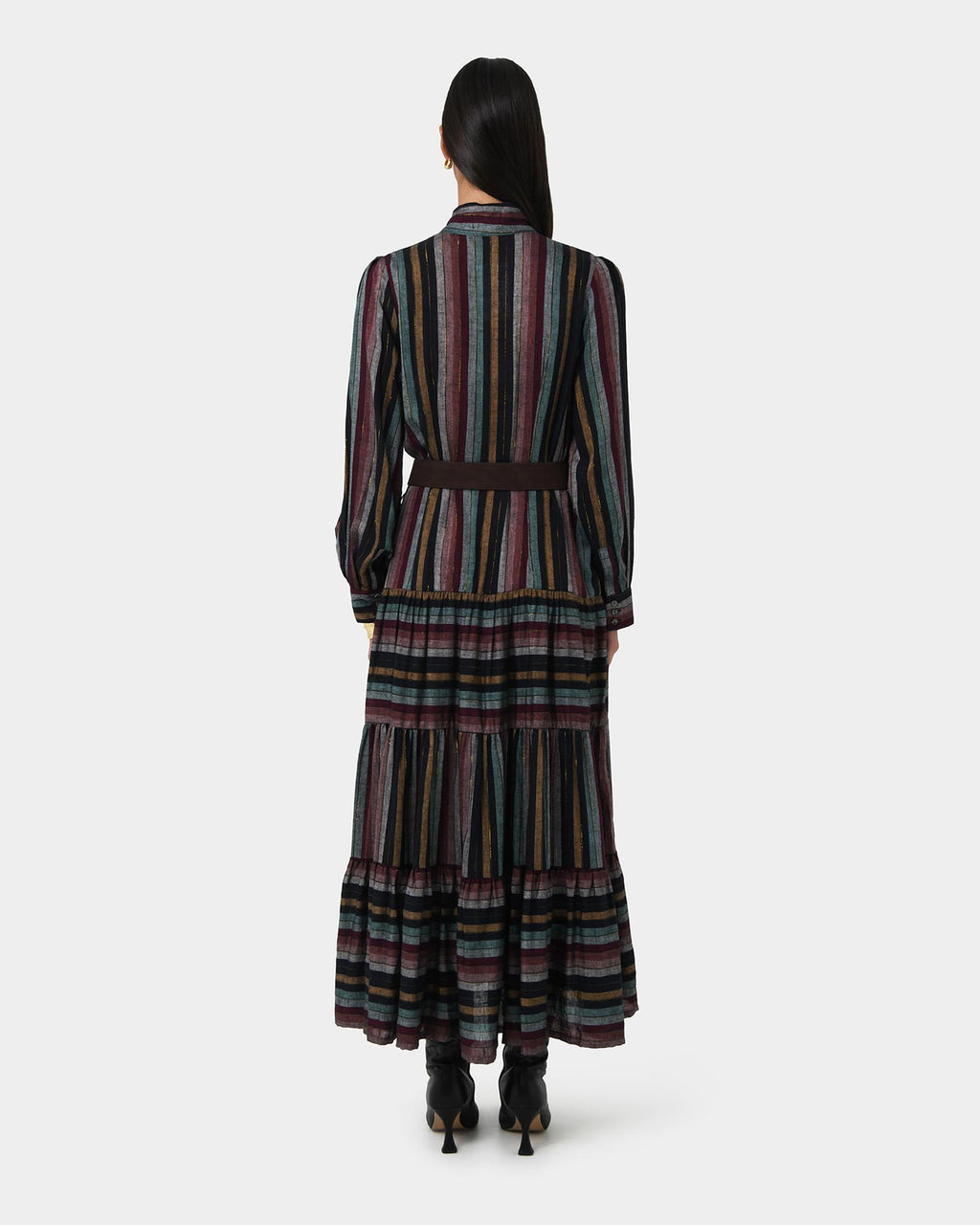Roxana Linen Tiered Maxi Dress