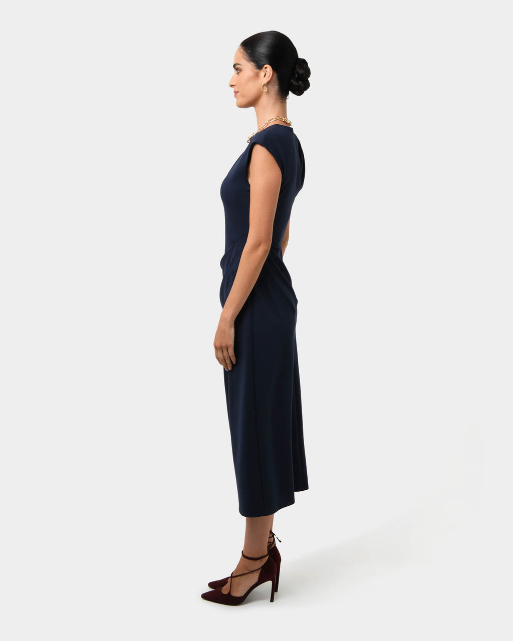 Adele Pleated Midi Dress