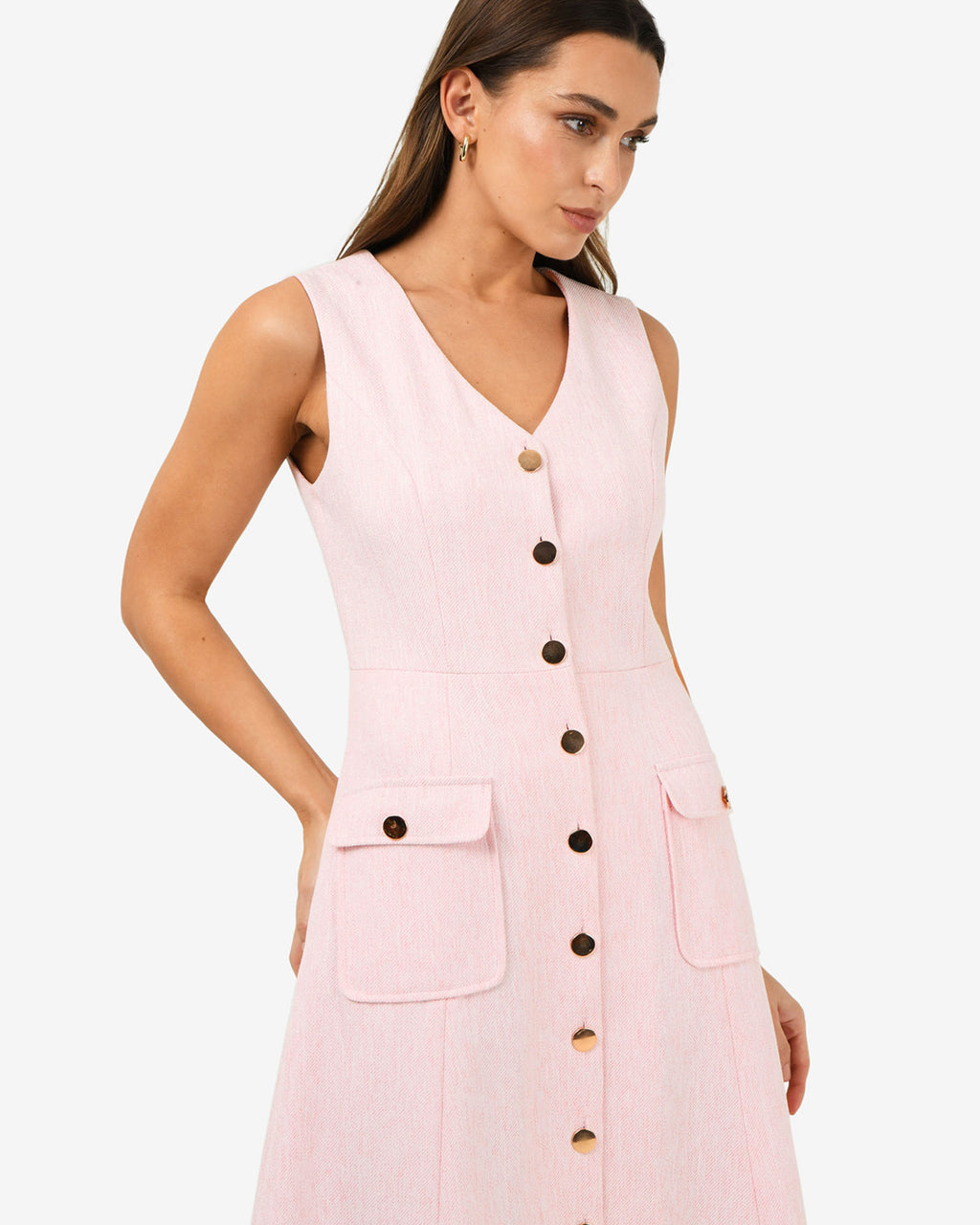 Valena Tweed Midi Dress