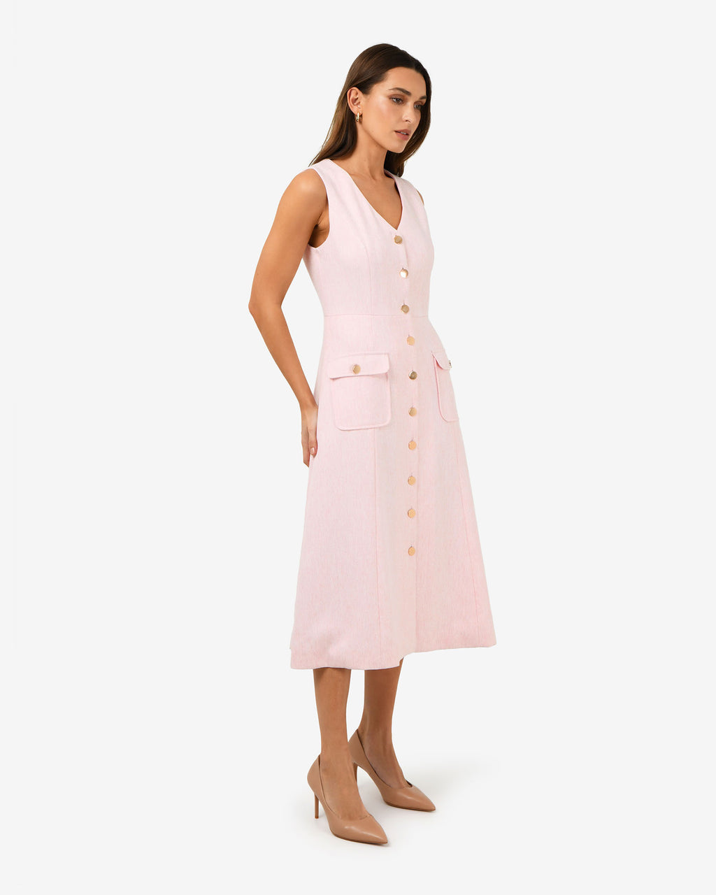 Valena Tweed Midi Dress