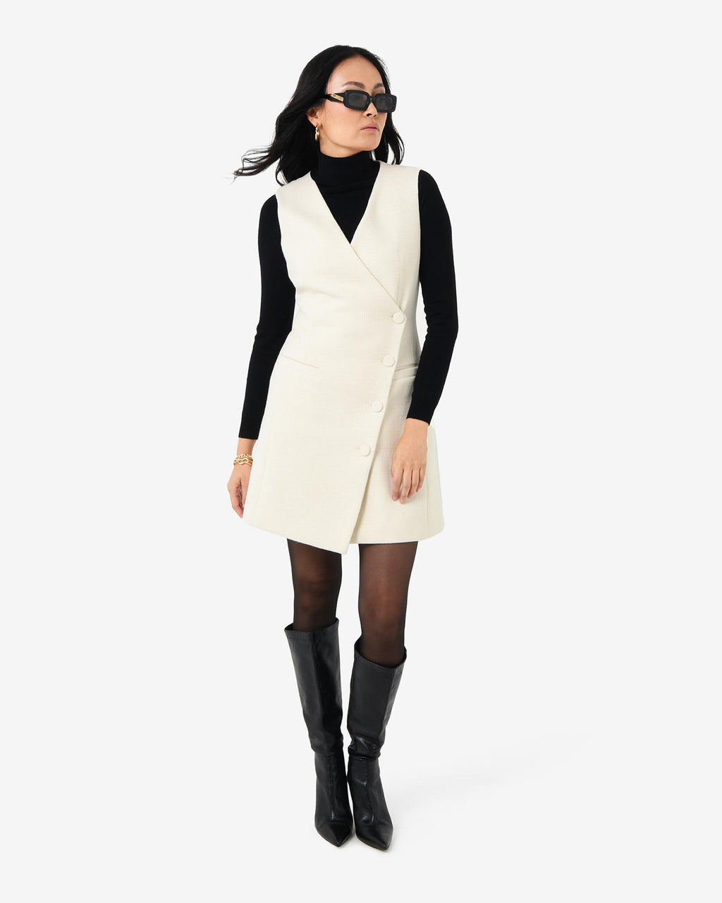 Beth Asymmetric Mini Dress