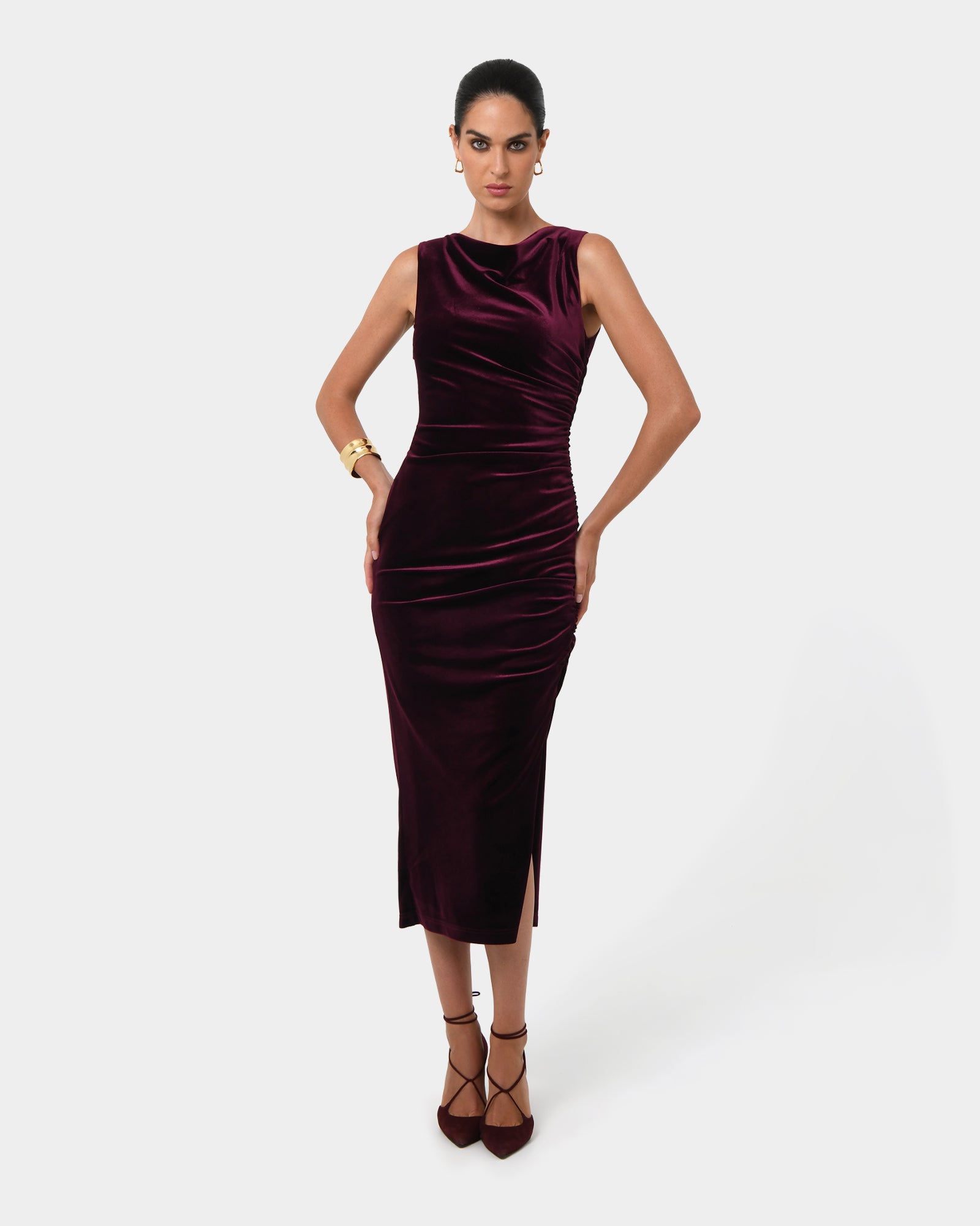 Cory Drape Midi Dress