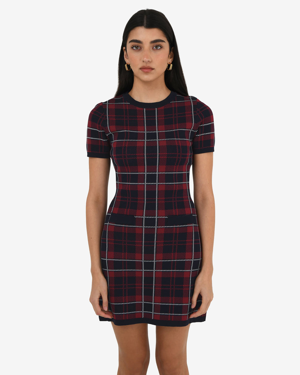 Siane Check Knit Dress