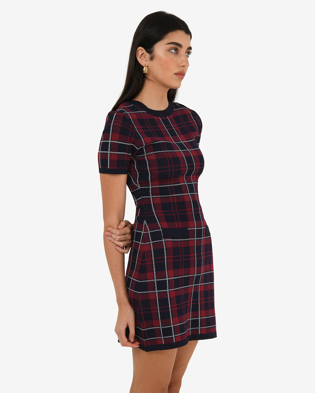 Siane Check Knit Dress