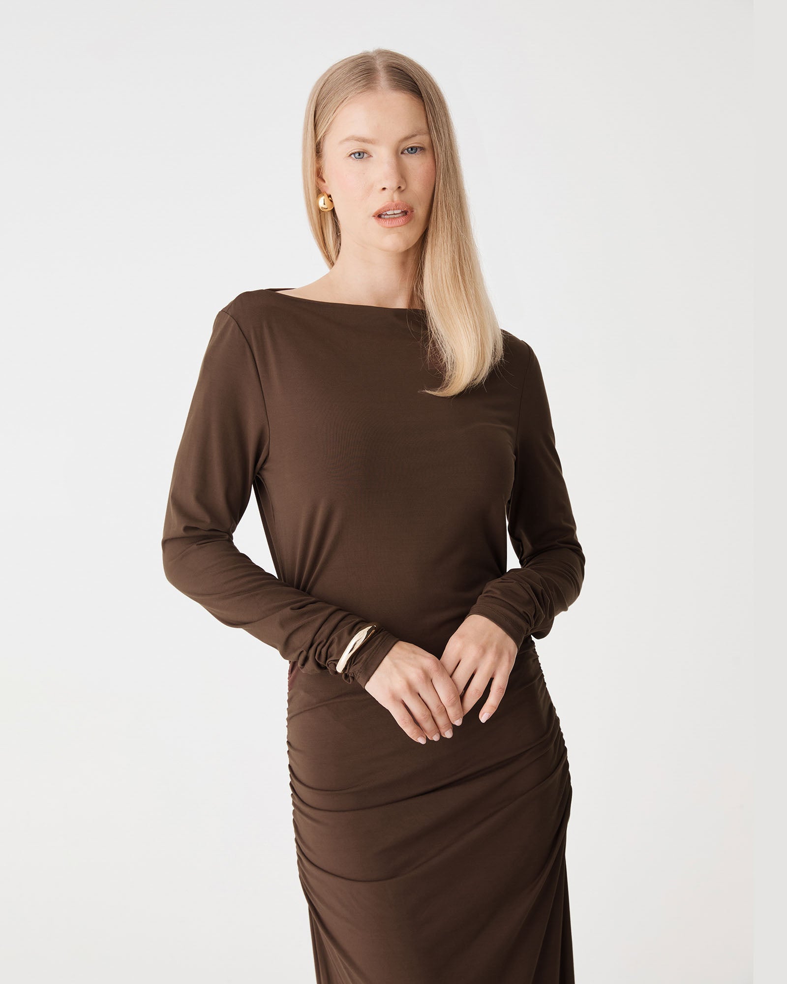 Isobel Bamboo Ruched Dress