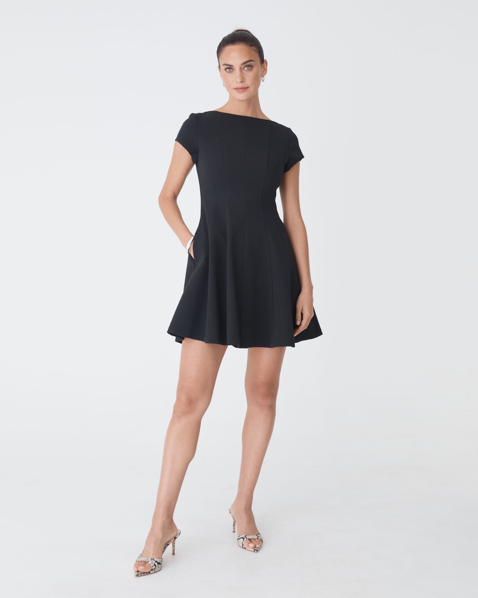 Darcy Short Sleeve Panel Dress