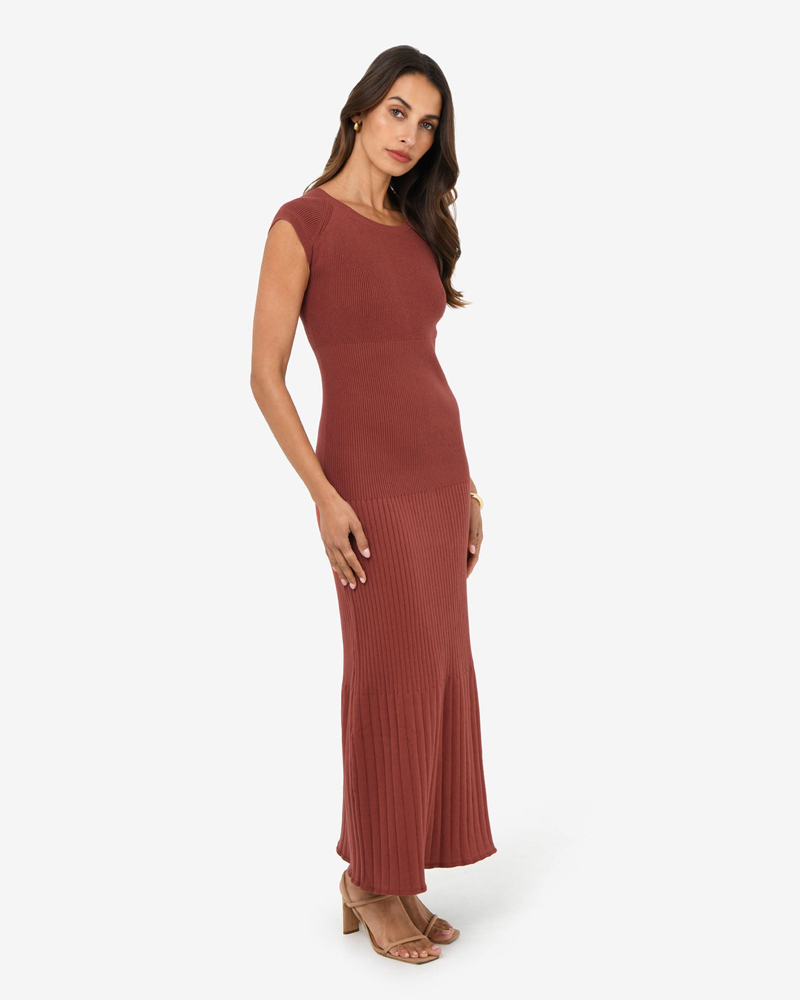 Lourdes Ribbed Knit Dress