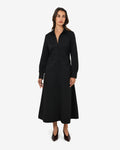 Lune Ruched Shirt Dress