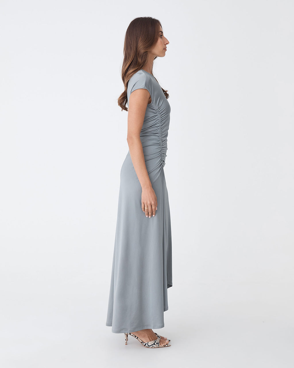 Kim Asymmetric Ruched Dress