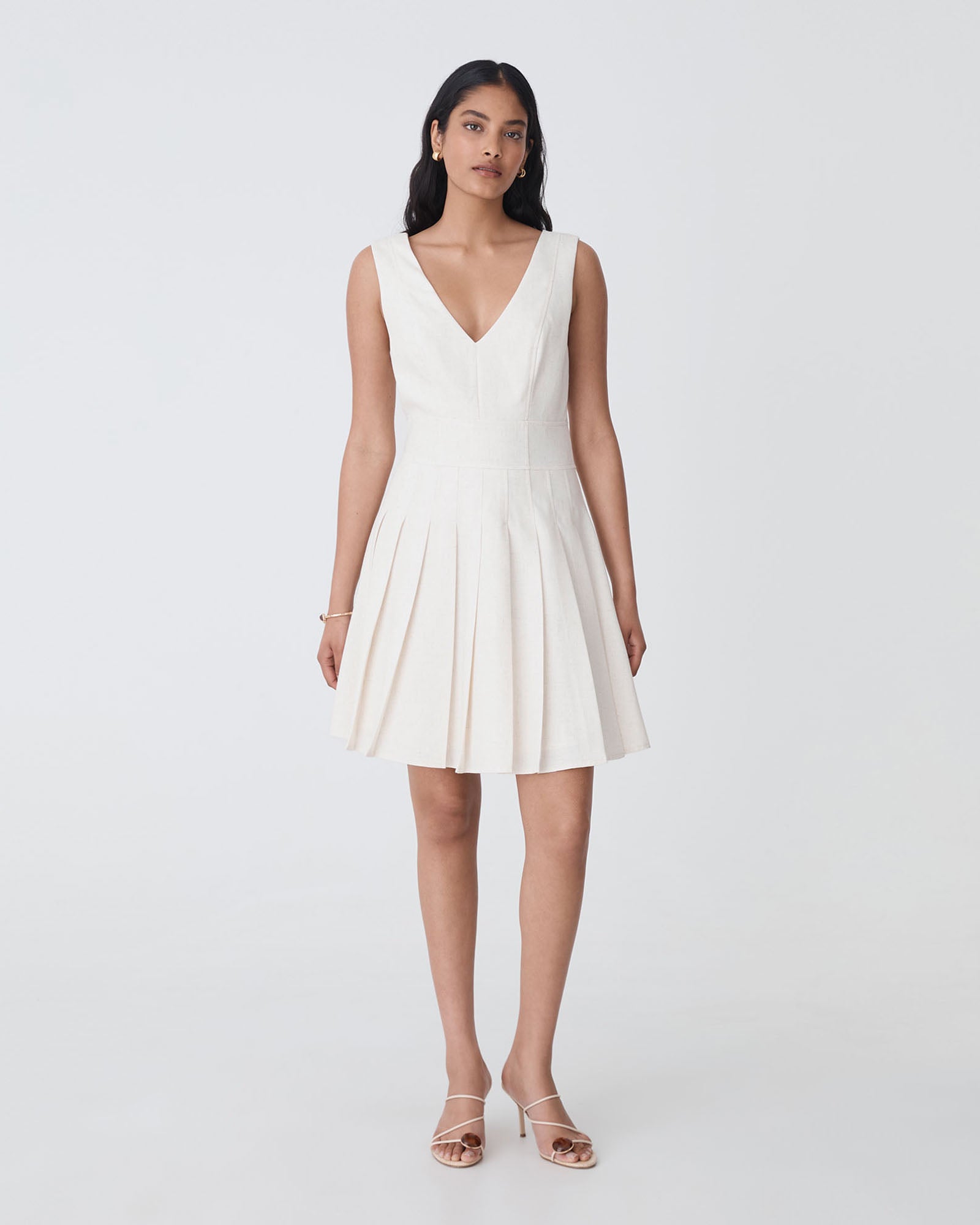 Mikala Pleated Mini Dress