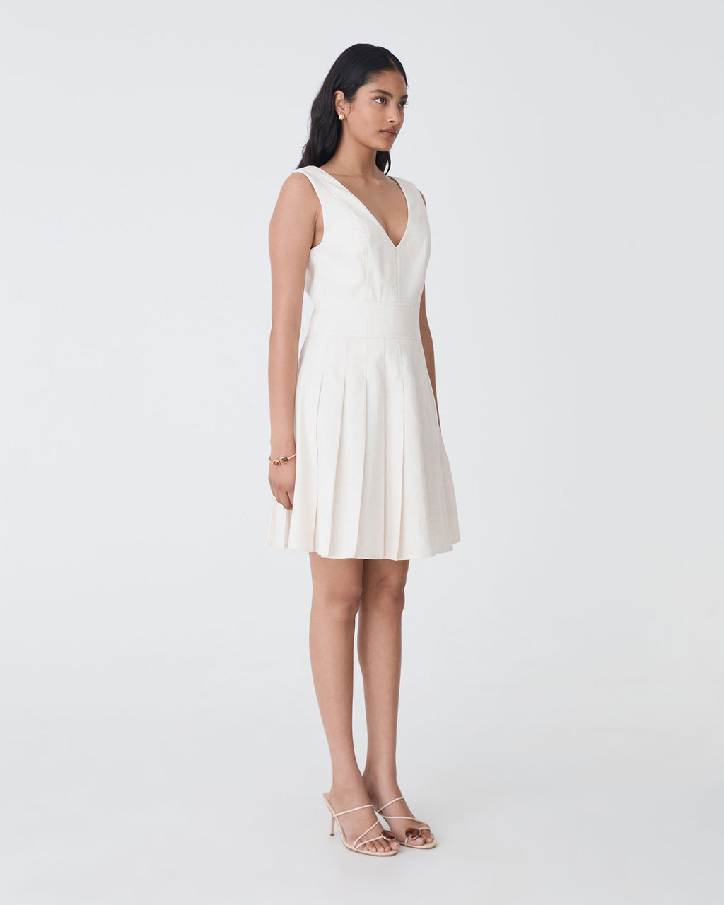 Mikala Pleated Mini Dress