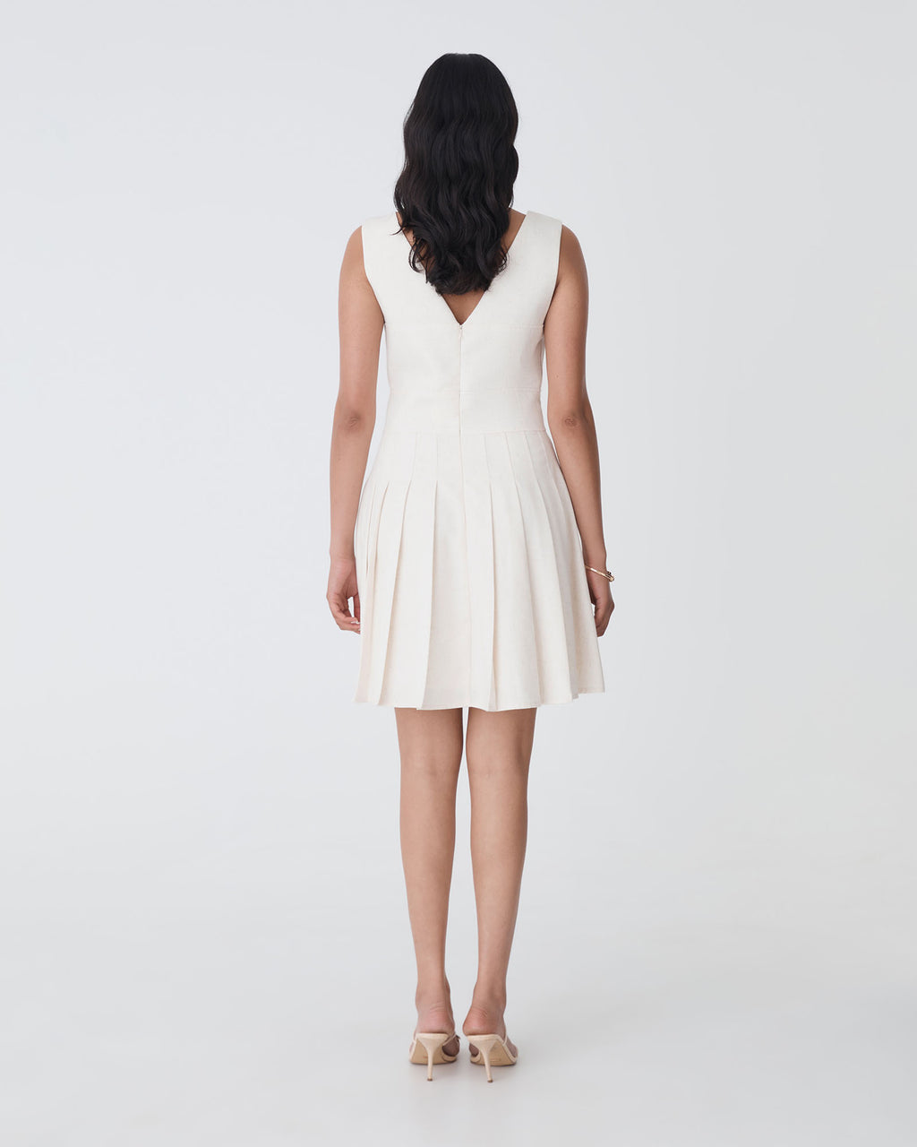 Mikala Pleated Mini Dress