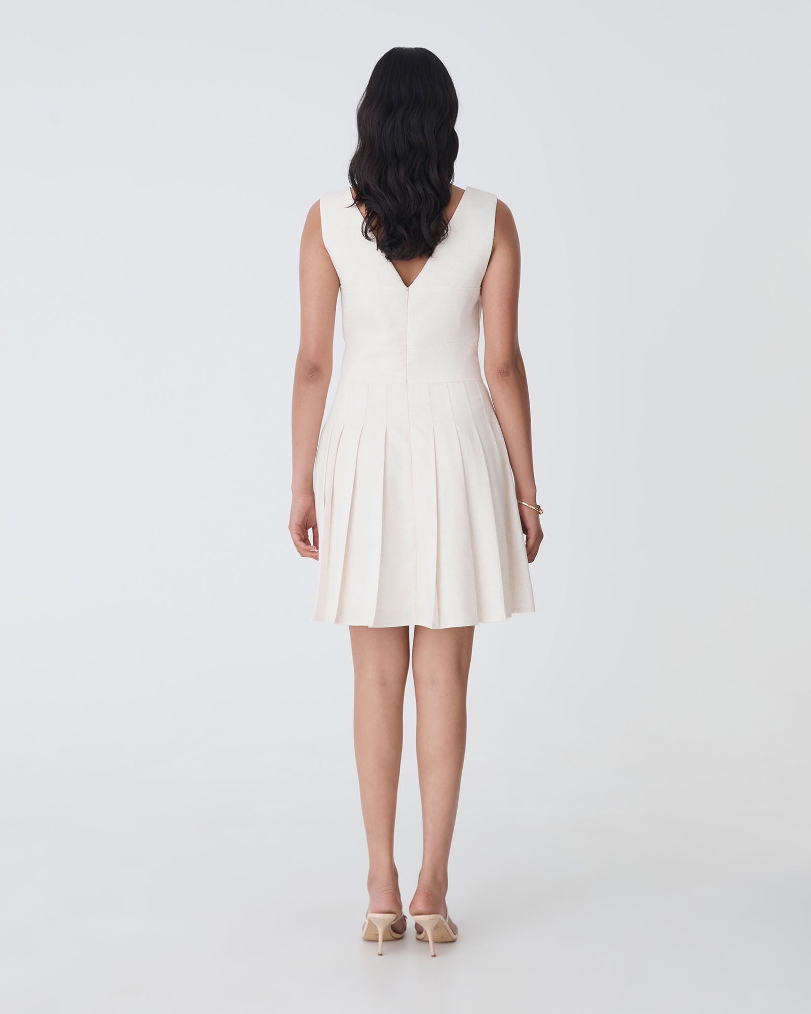 Mikala Pleated Mini Dress