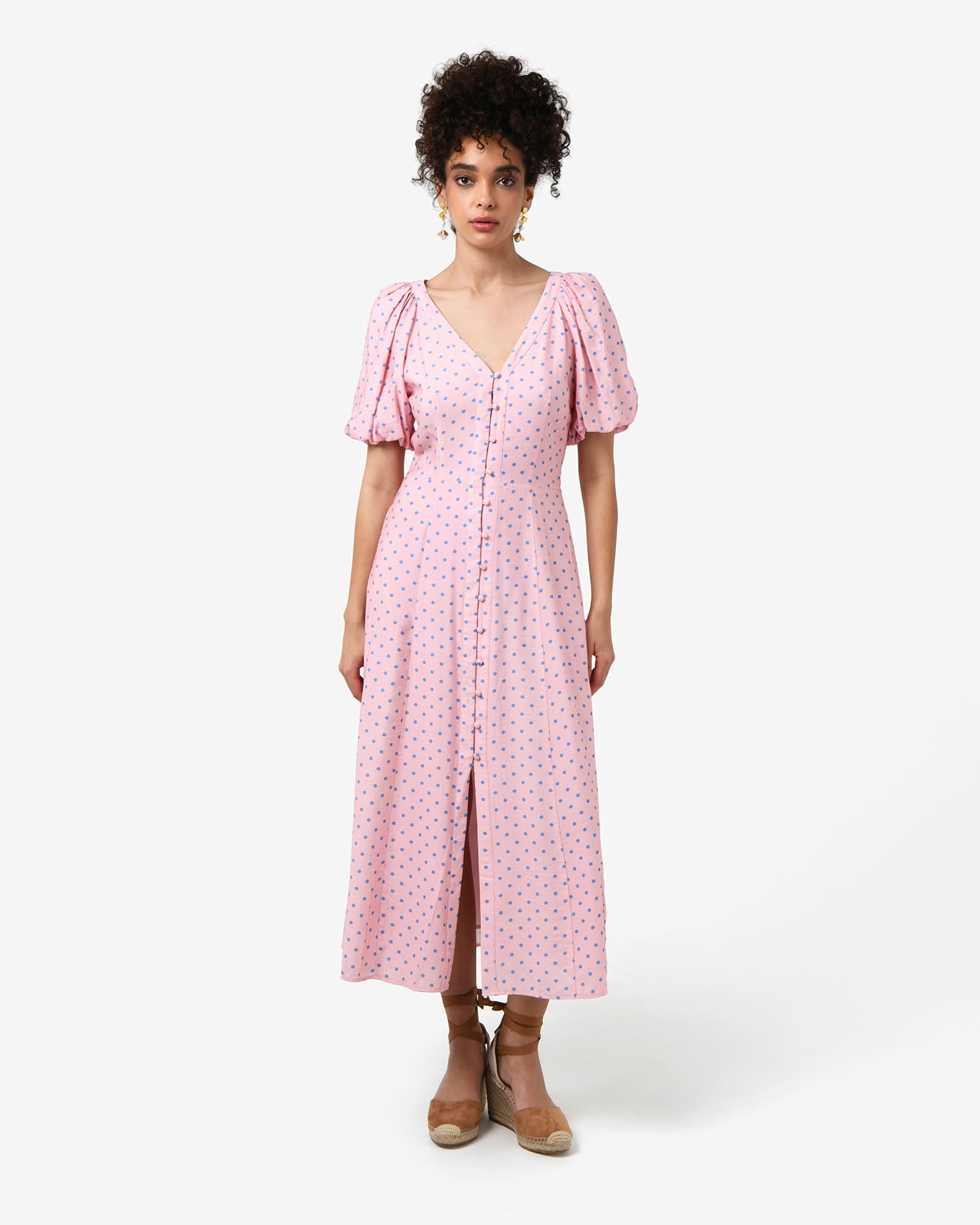 Almeria Polka Dot Dress