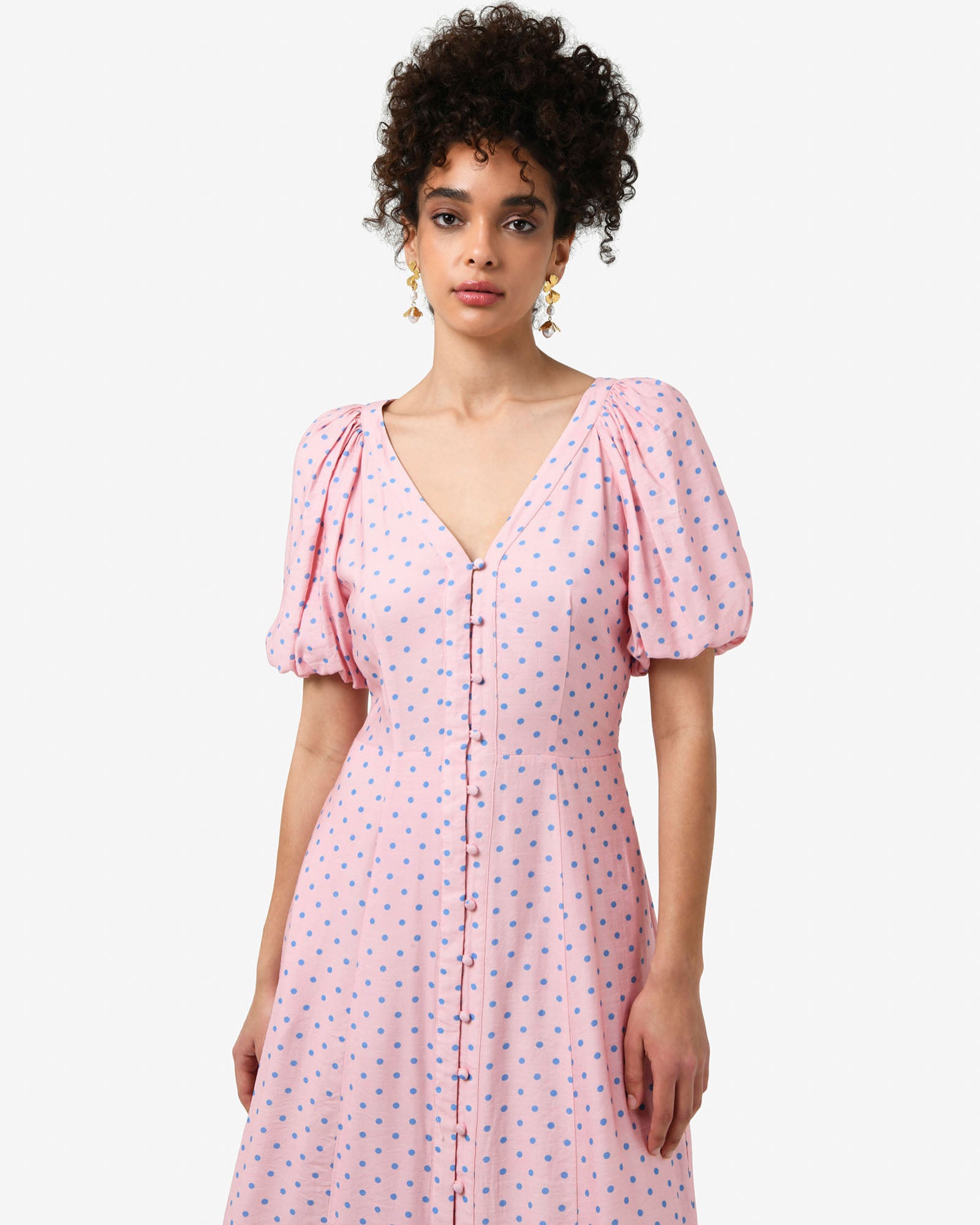 Almeria Polka Dot Dress