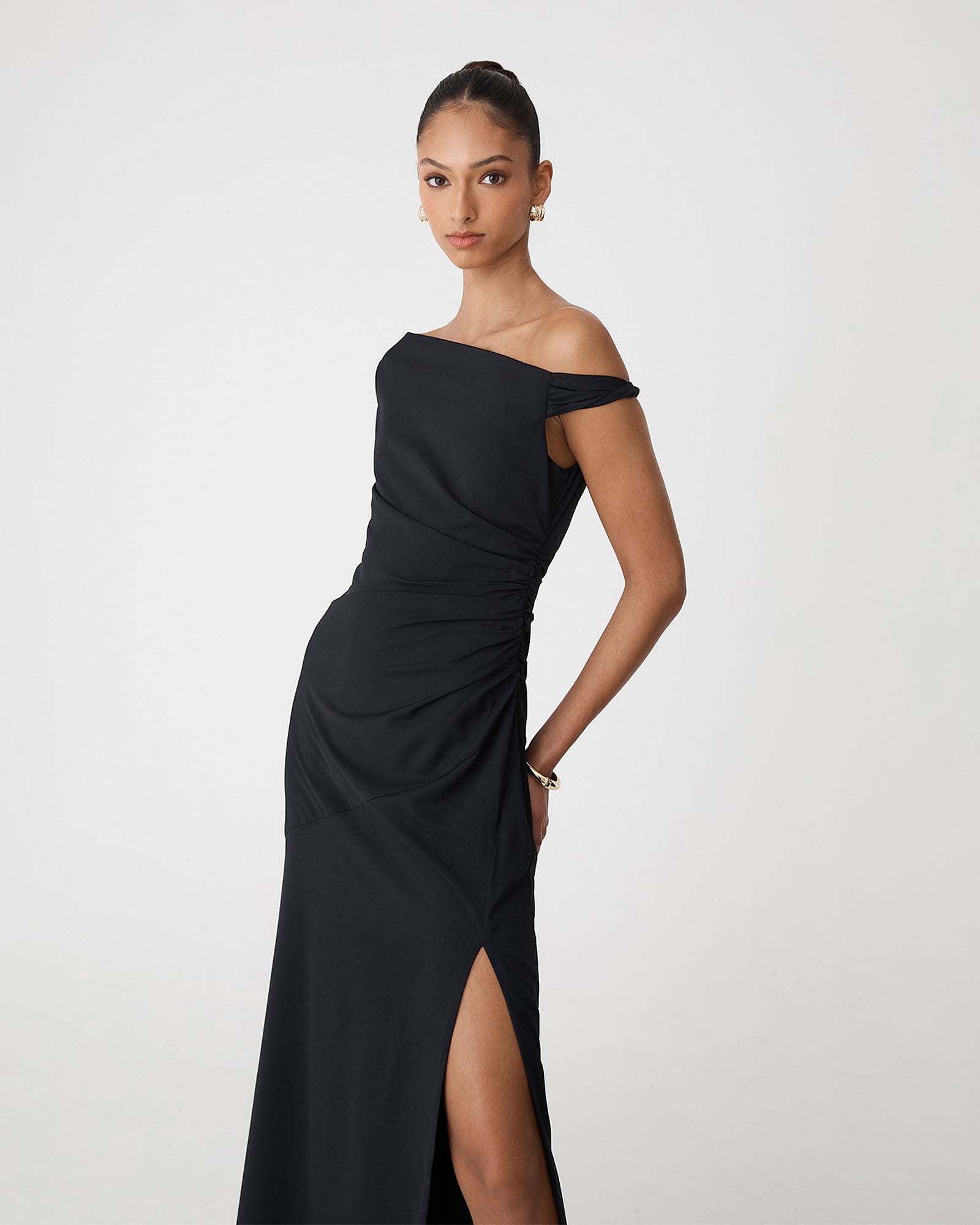Afina One Shoulder Twist Dress