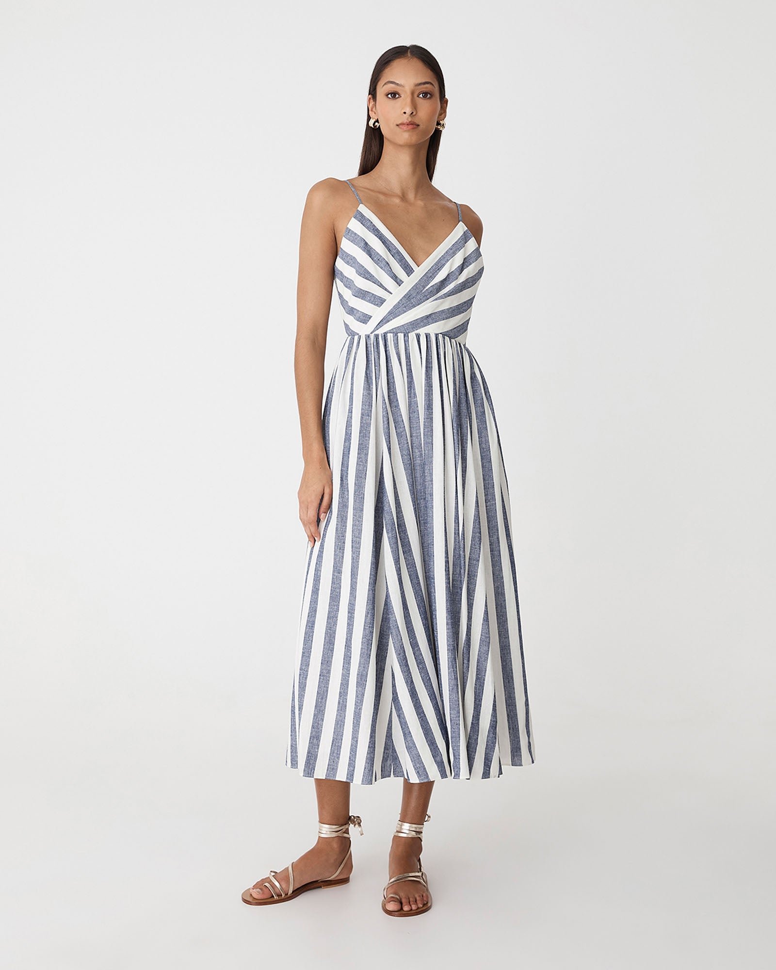 Ikaria Linen Crossover Dress