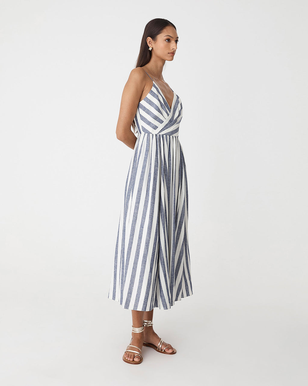 Ikaria Linen Crossover Dress
