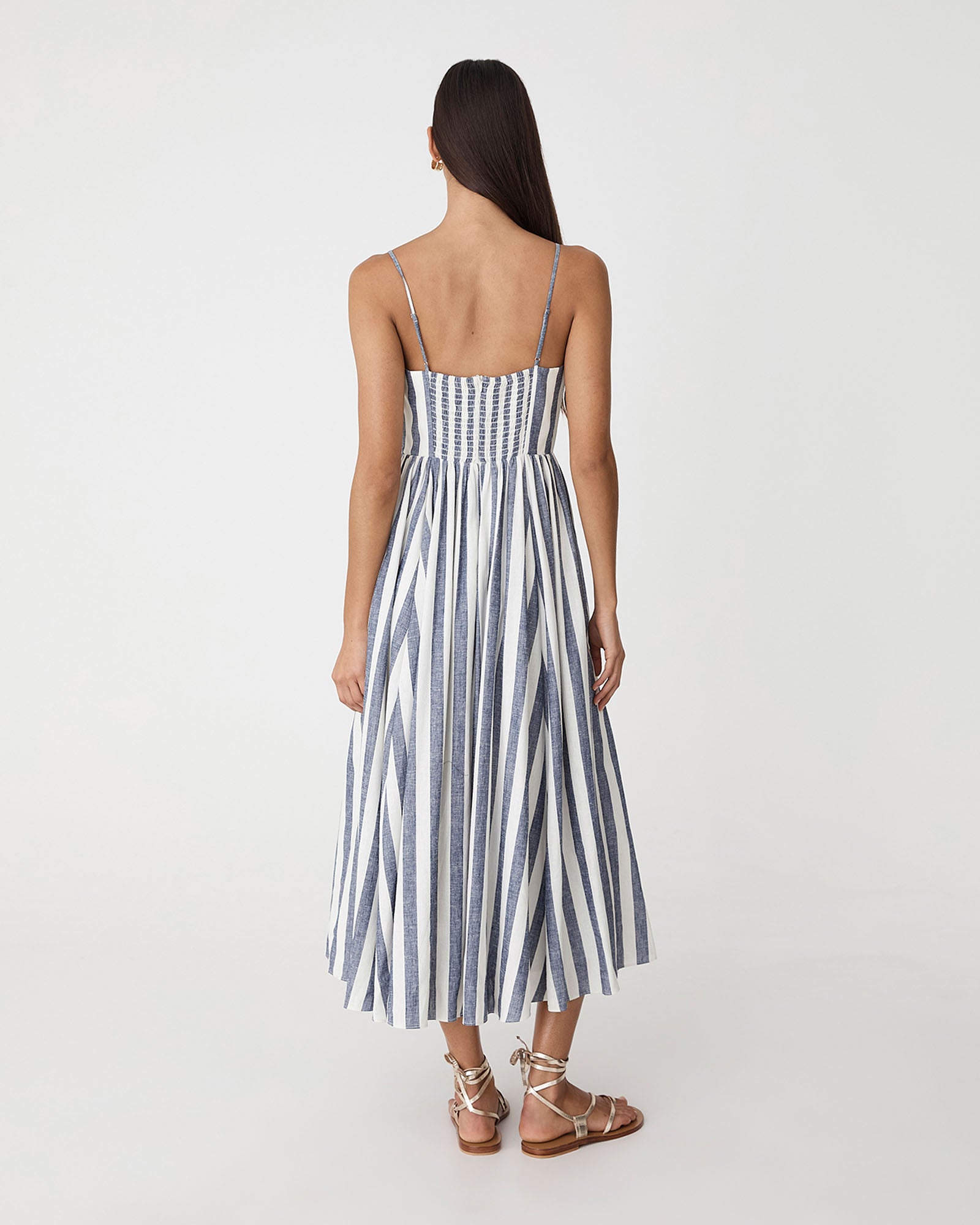 Ikaria Linen Crossover Dress