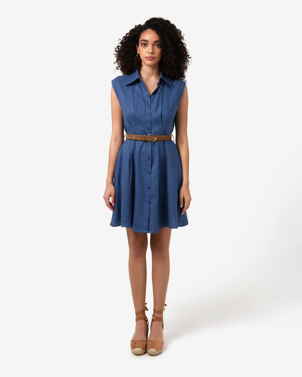 Ami Linen Mini Beach Dress