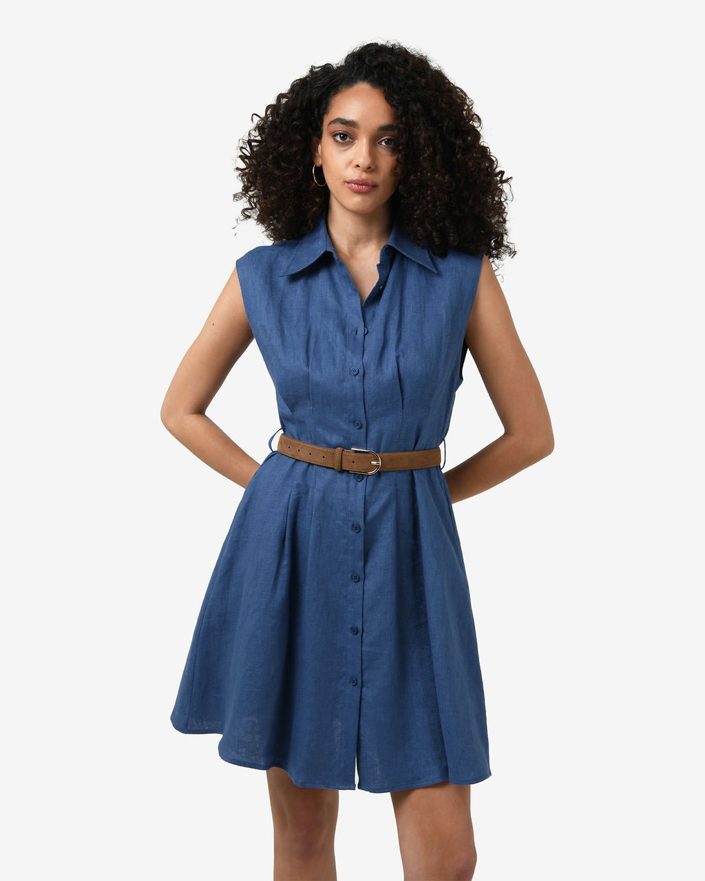 Ami Linen Mini Beach Dress
