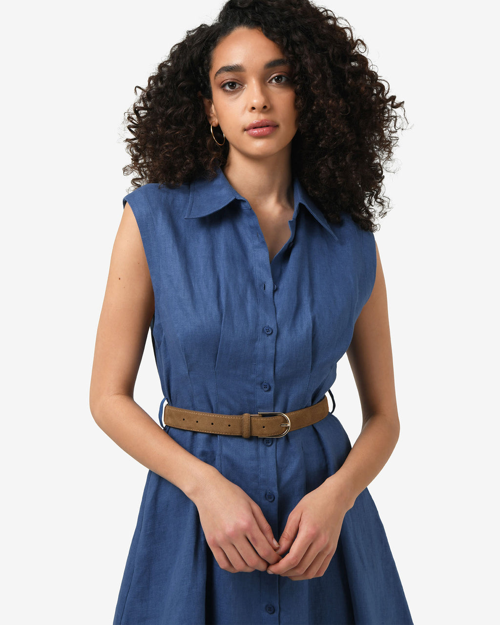 Ami Linen Mini Beach Dress