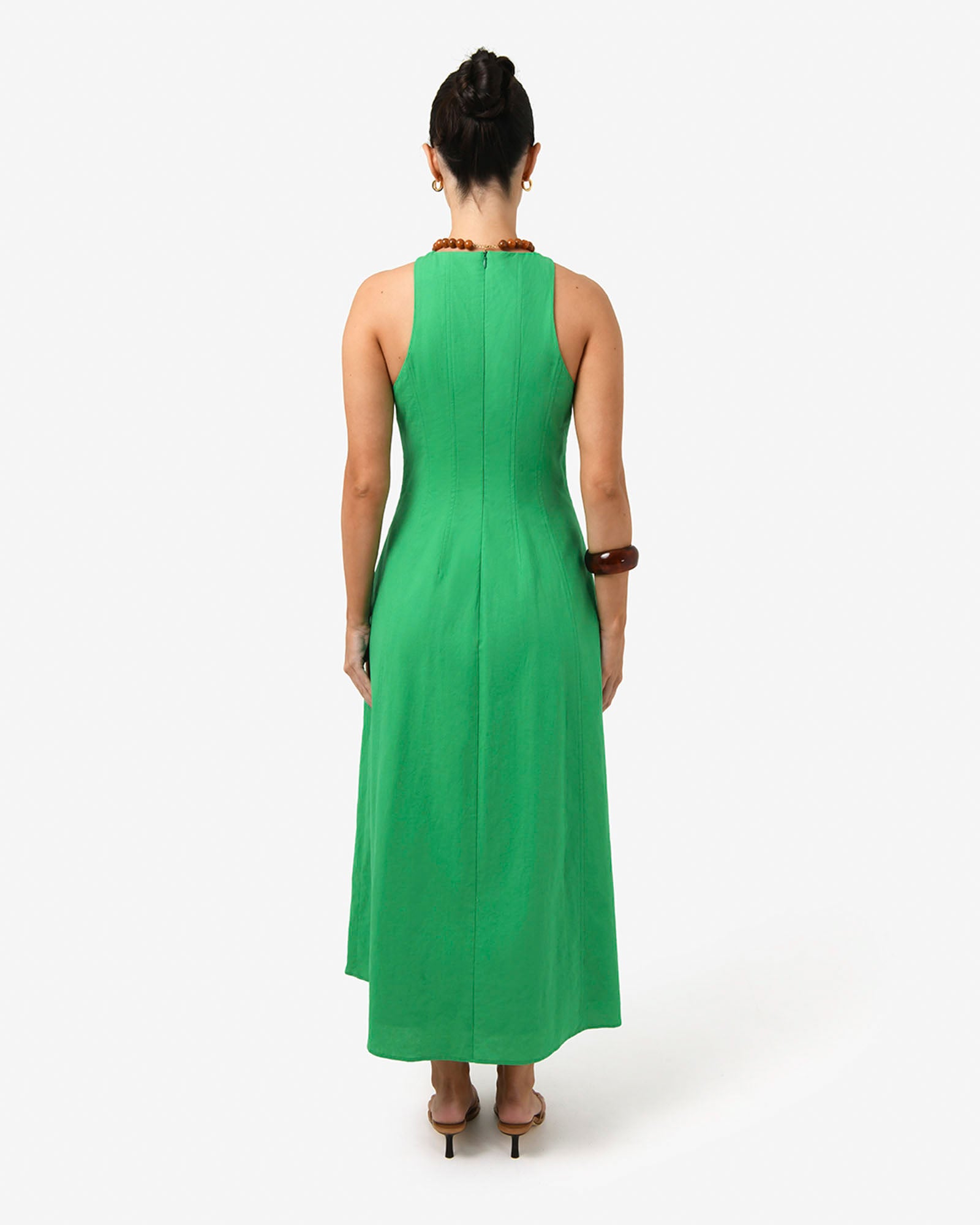 Tory Linen Blend Panel Dress
