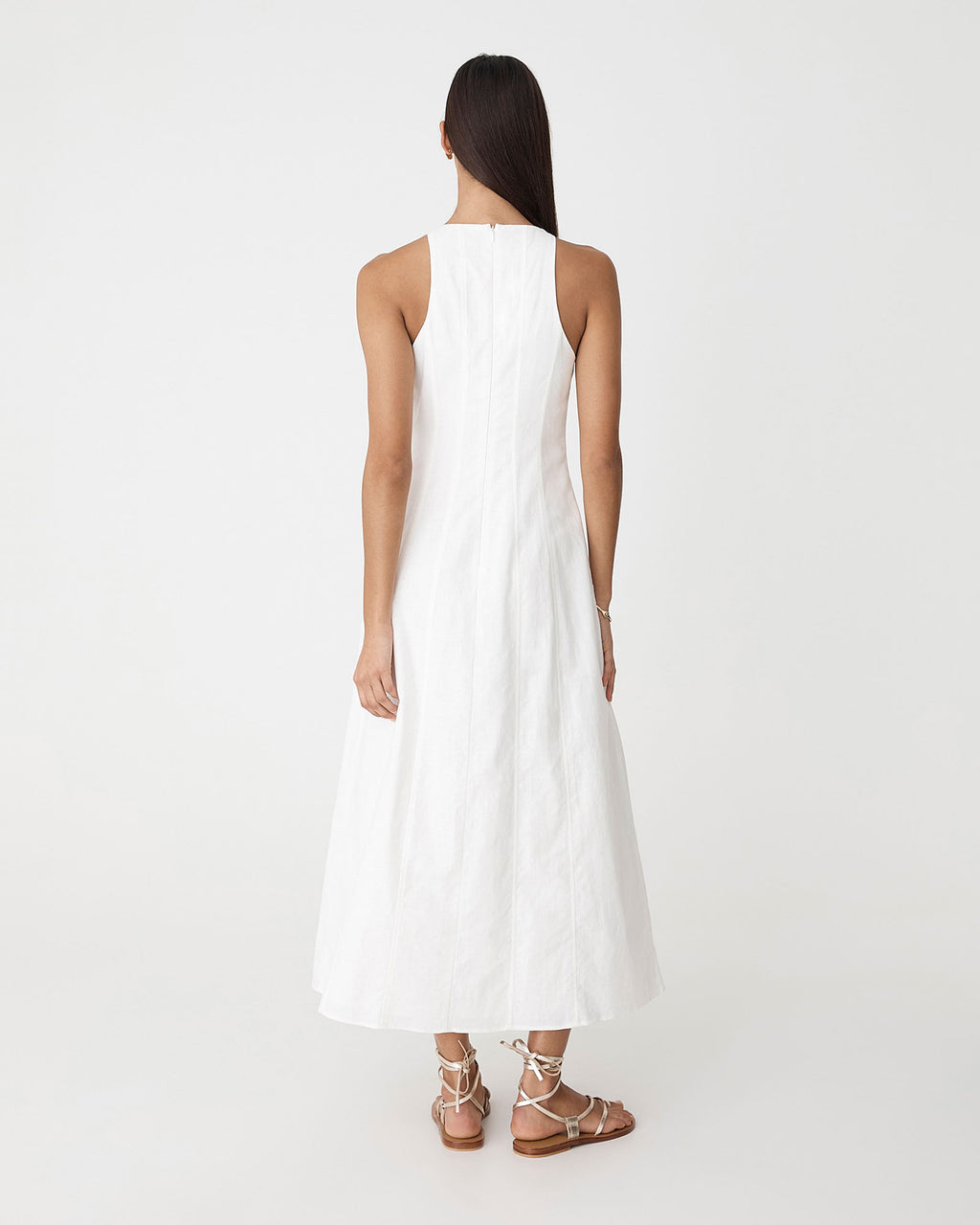 Tory Linen Blend Panel Dress