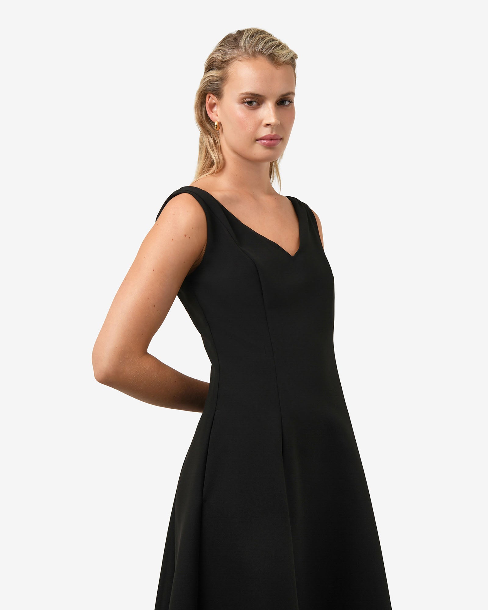 Yana V Neck Panel Dress