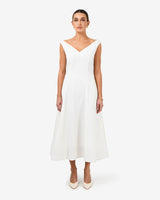 Yana V Neck Panel Dress