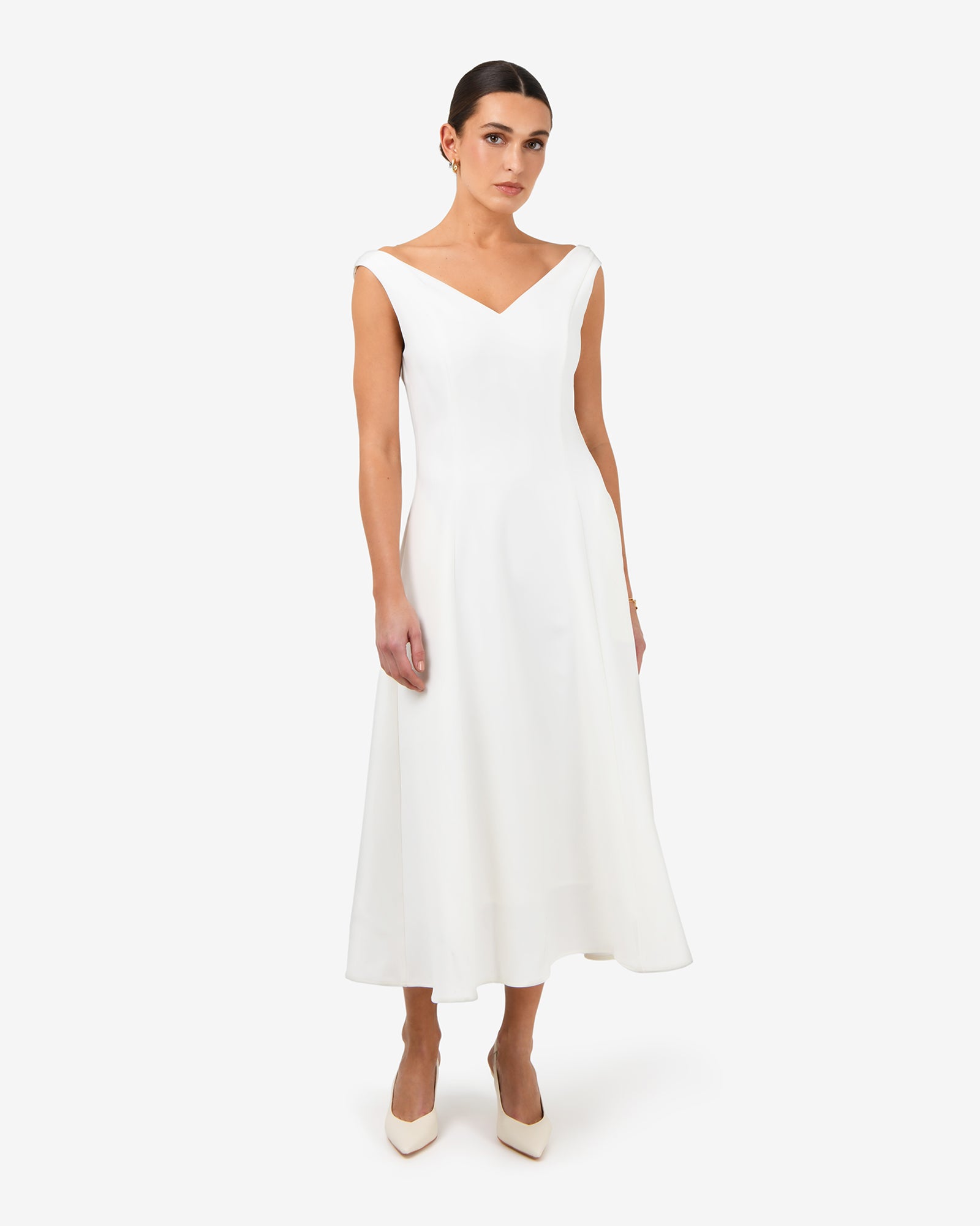 Yana V Neck Panel Dress
