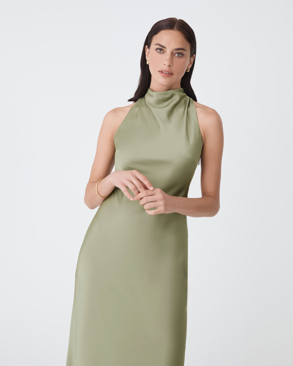 Delilah Bias Satin Dress