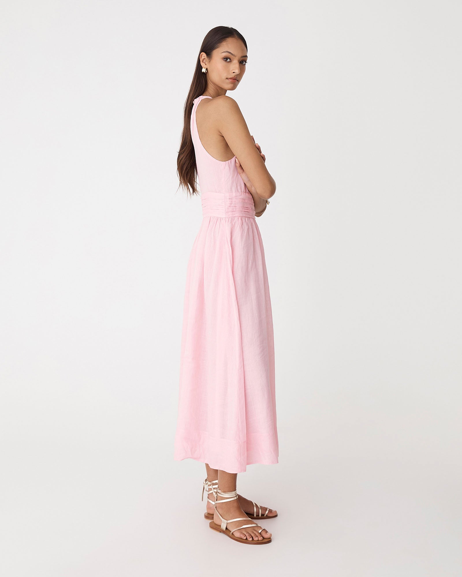 Miami Gathered Neck Hemp Dress