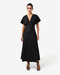 Catalina V-Neck Satin Dress