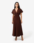 Catalina V-Neck Satin Dress