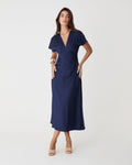 Catalina V-Neck Satin Dress