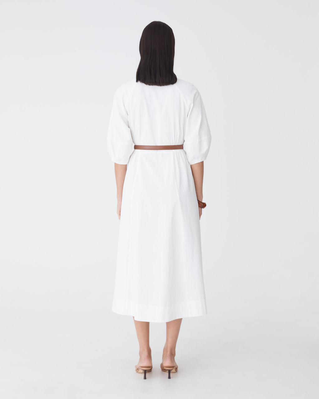 Lyn Lantern Sleeve Shirt Dress