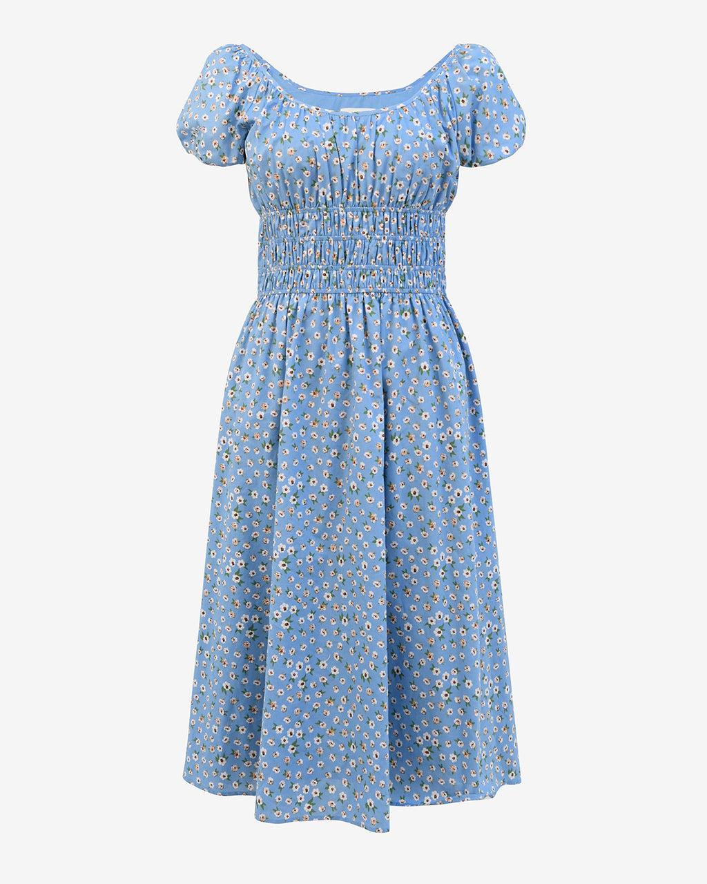 Alisa Shirred Midi Dress
