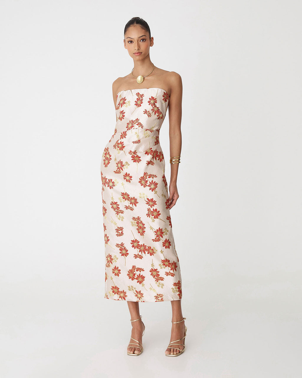 Priya Strapless Column Dress