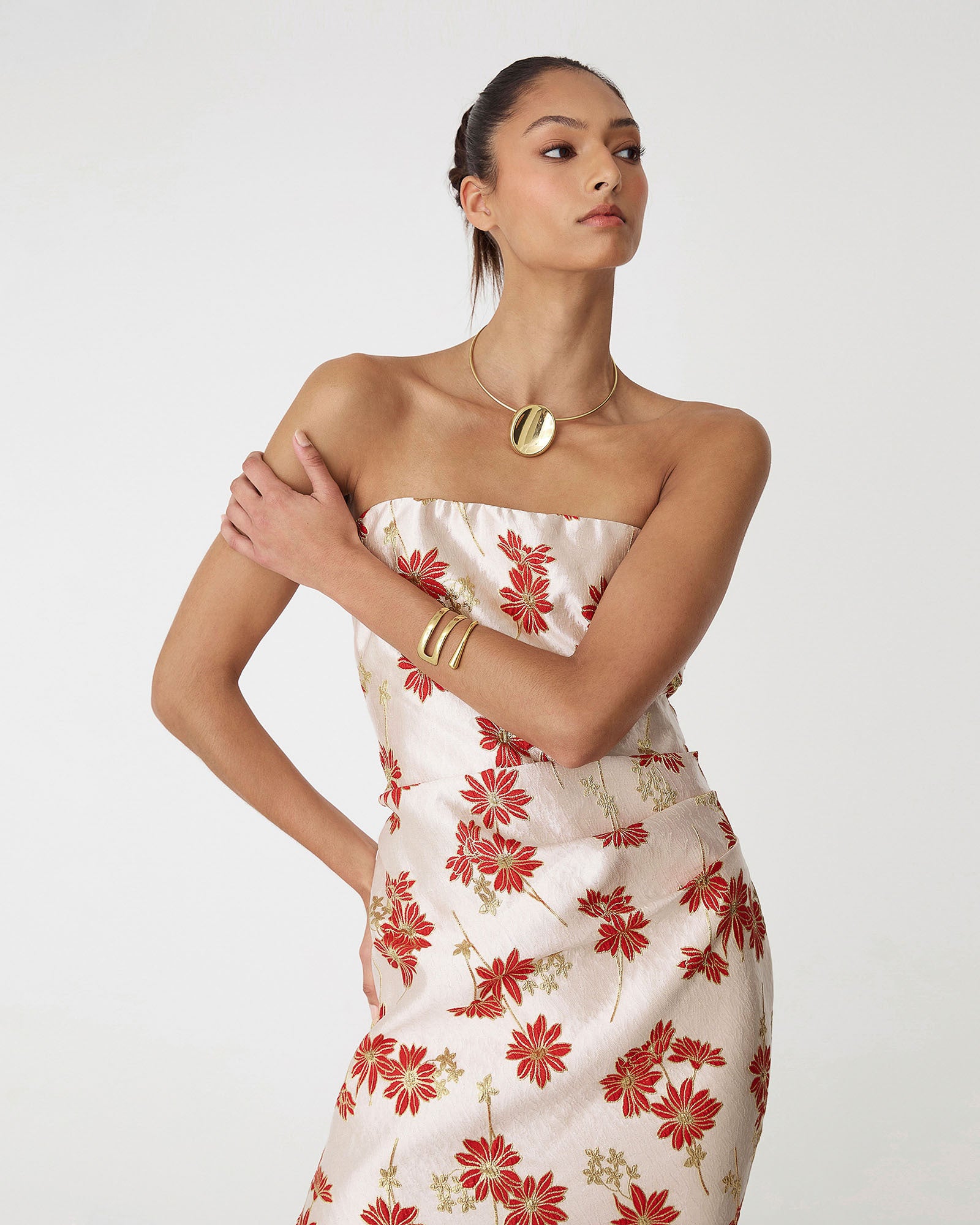 Priya Strapless Column Dress