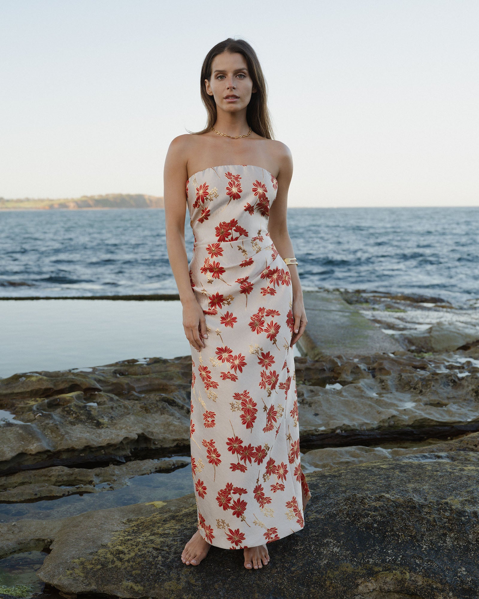 Priya Strapless Column Dress