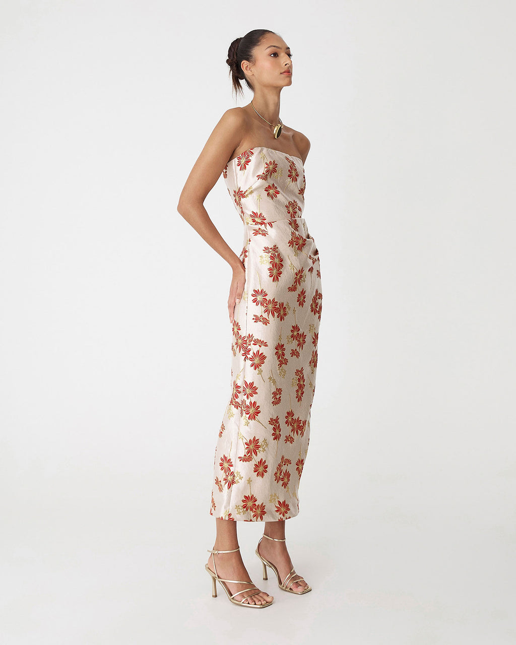 Priya Strapless Column Dress