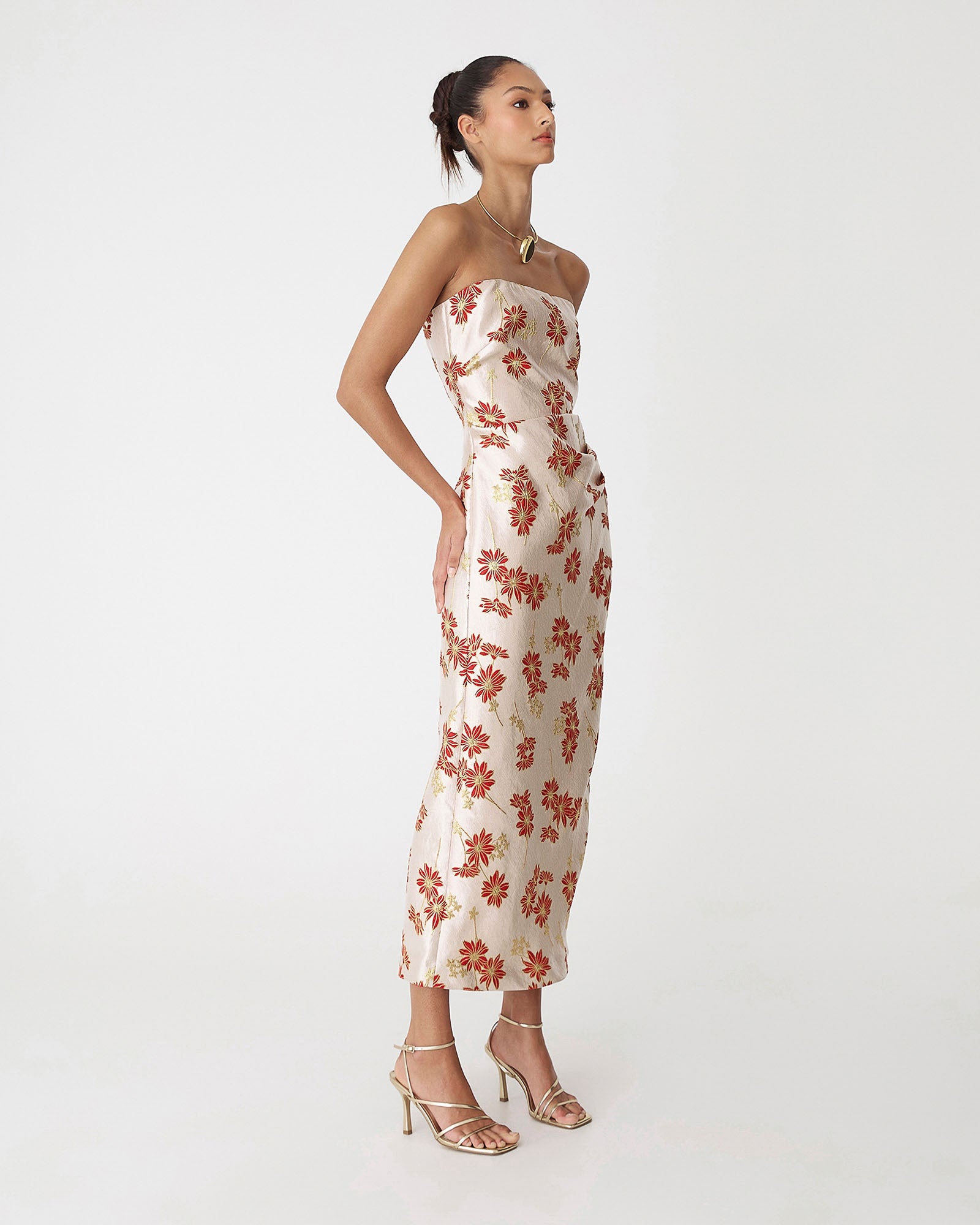 Priya Strapless Column Dress