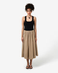Soho Knit & Poplin Midi Dress