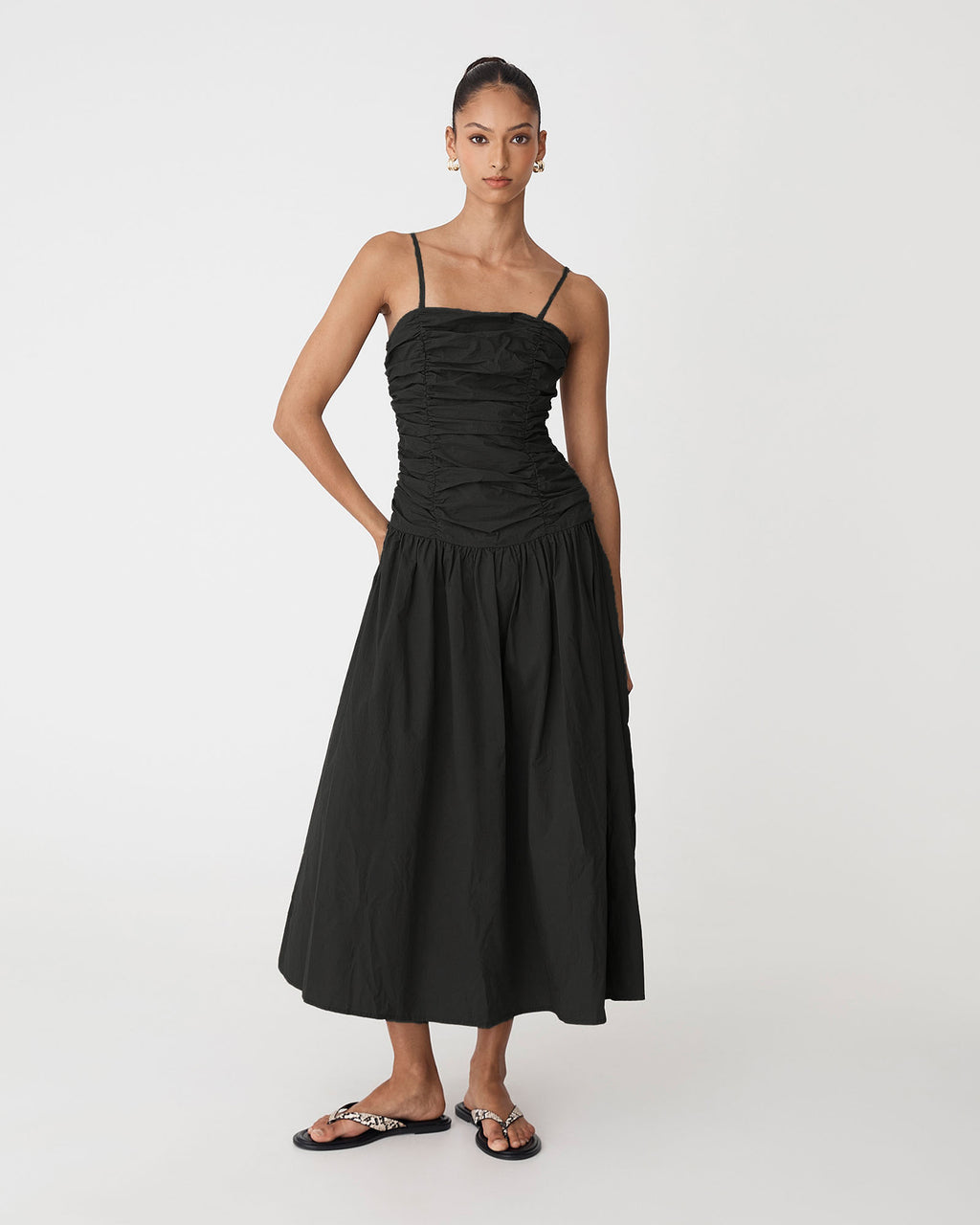 Cathy Cotton Modal Midi Dress