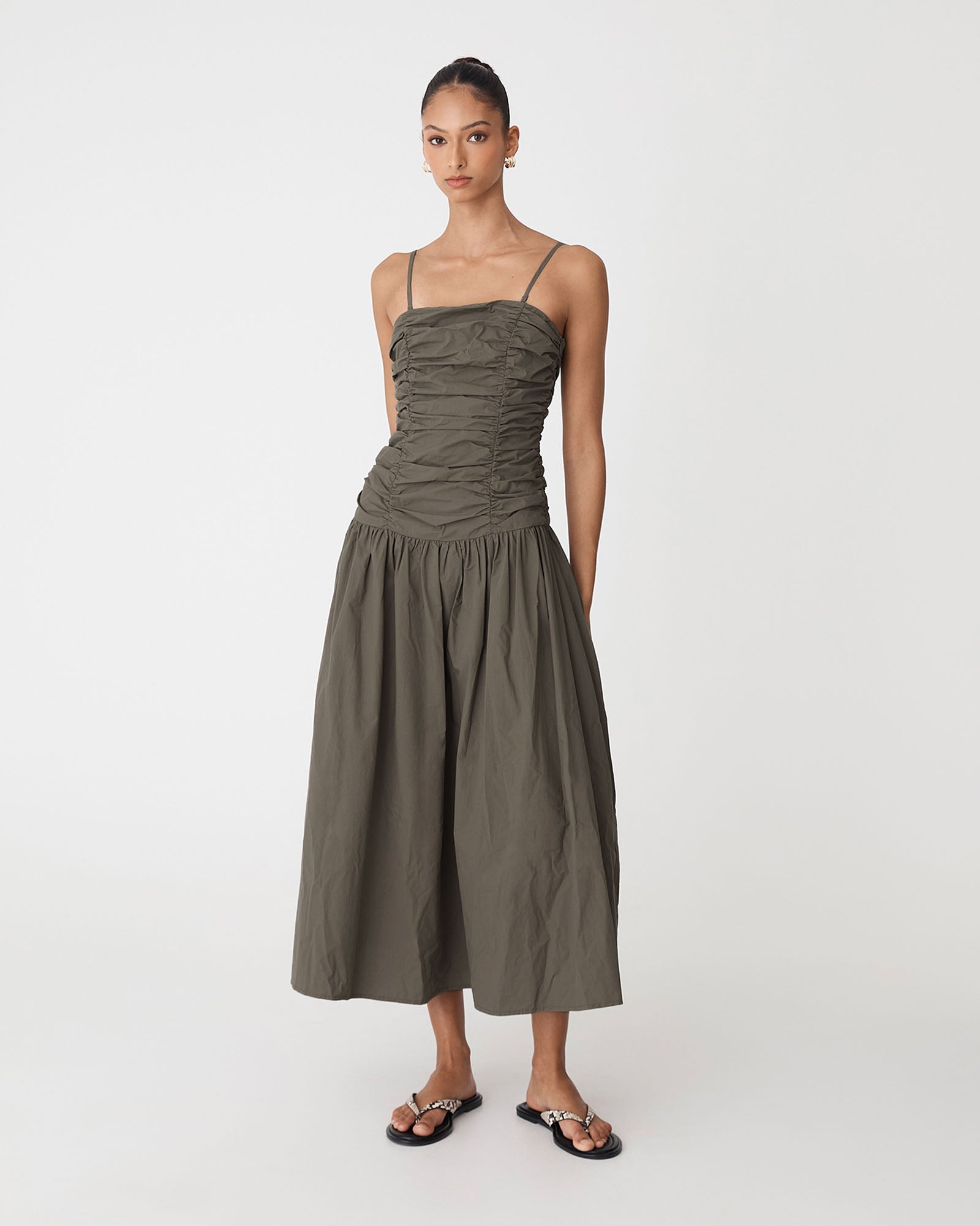 Cathy Cotton Modal Midi Dress