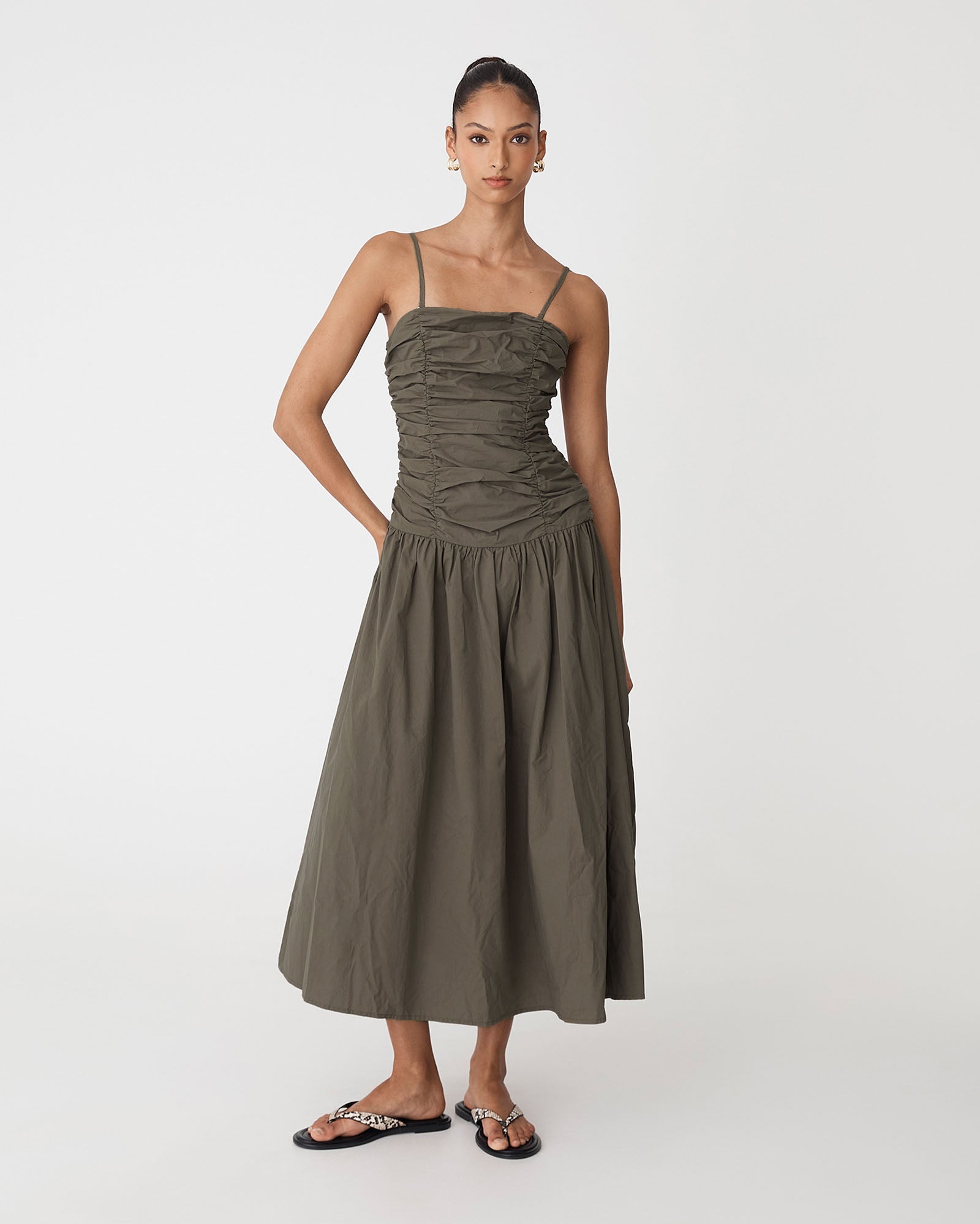 Cathy Cotton Modal Midi Dress