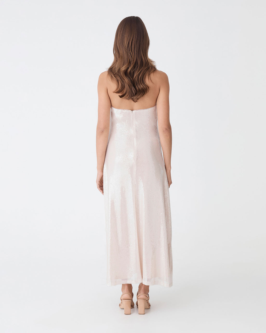 Ariana Sequin Halter Dress