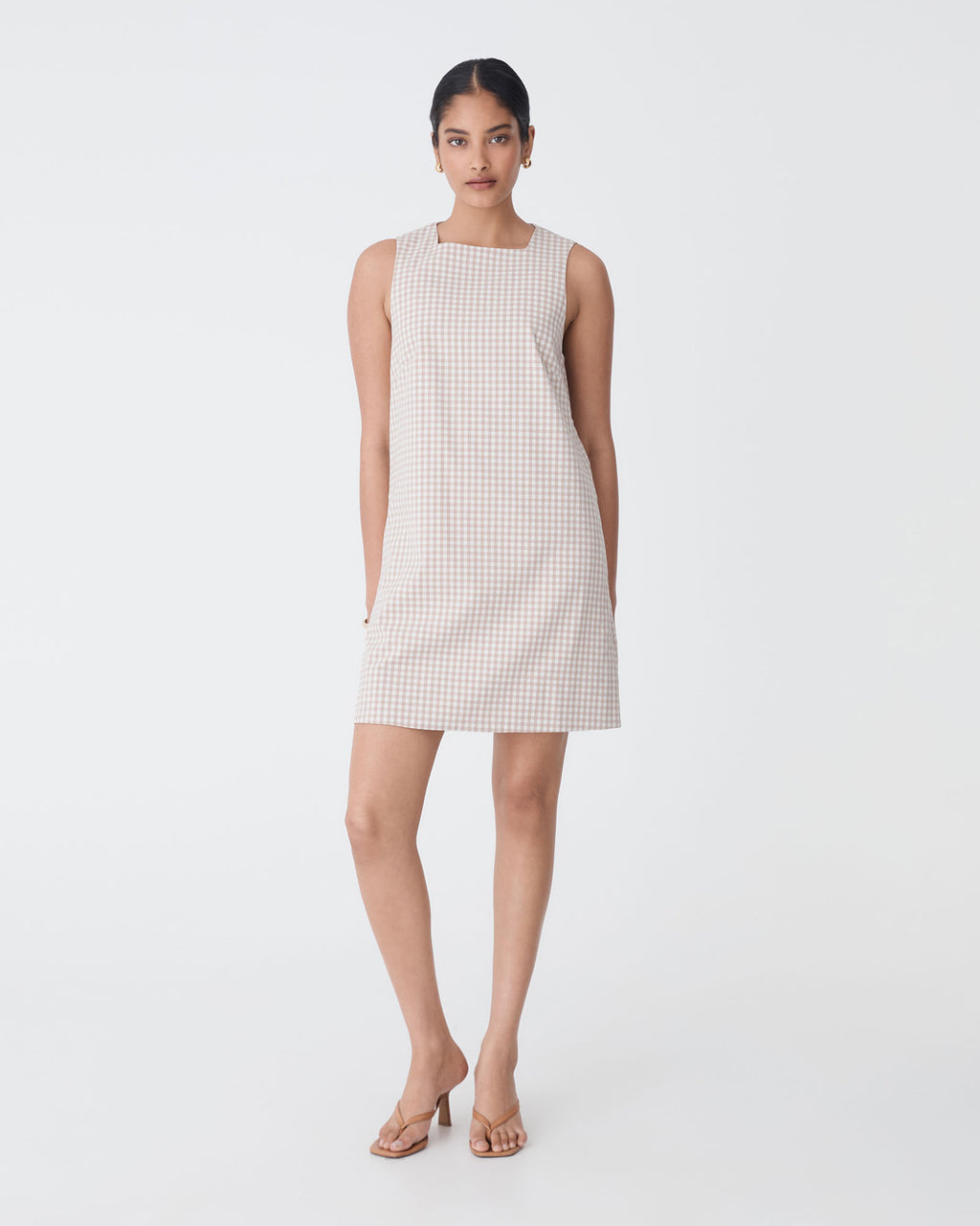 Koora Checked Mini Shift Dress